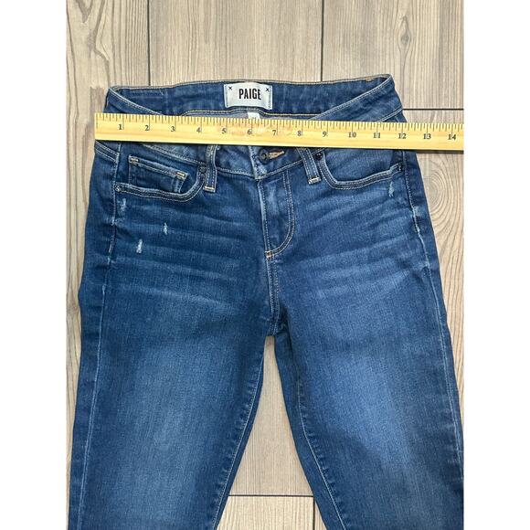 Paige SkyLine  Skinny Raw Hem Jeans Size 25 - Picture 4 of 9